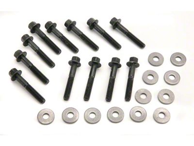 Mr. Gasket Intake Manifold Bolt Set; Black (79-95 5.0L Mustang)