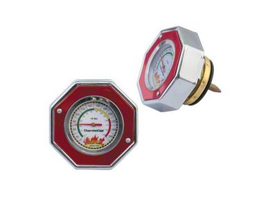 Mr. Gasket Thermocap Radiator Cap; 16 PSI; Red (79-93 Mustang)