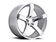 MRR VP5 Silver Machined Wheel; Rear Only; 20x10.5 (06-10 RWD Charger)