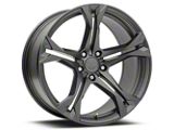 MRR M017 Graphite Wheel; Rear Only; 20x11; 43mm Offset (10-15 Camaro)