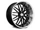 MRR GT1 Black Machined Lip Wheel; 20x10 (16-23 Camaro)