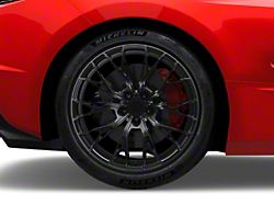MRR GF5 Gloss Black Wheel; Rear Only; 20x11; 48mm Offset (20-26 Corvette C8 Stingray)