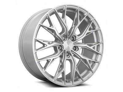 MRR GF5 Silver Machine Wheel; 19x8.5; 38mm Offset (20-25 Corvette C8 Stingray)