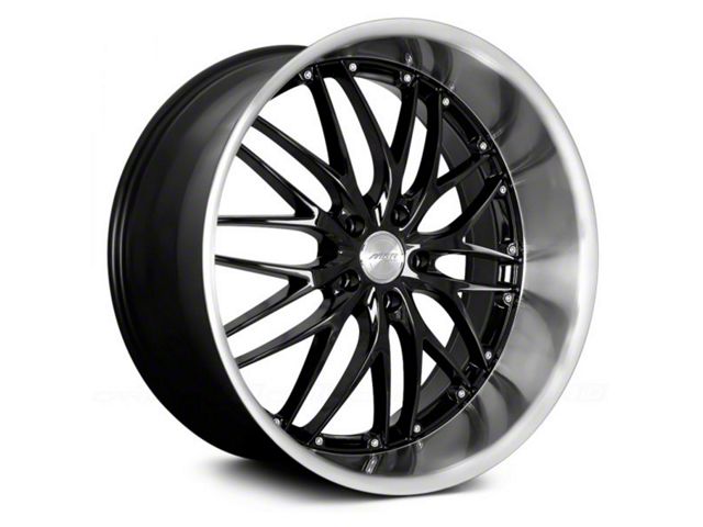 MRR GT1 Black Machined Wheel; 20x10 (15-23 Mustang, Excluding GT500)