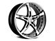 MRR GT5 Black Machined Face Wheel; 20x10 (15-23 Mustang, Excluding GT500)