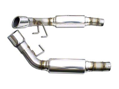MRT Version 1 Axle-Back Exhaust with Polished Tips (10-15 Camaro SS w/o Ground Effects Package)