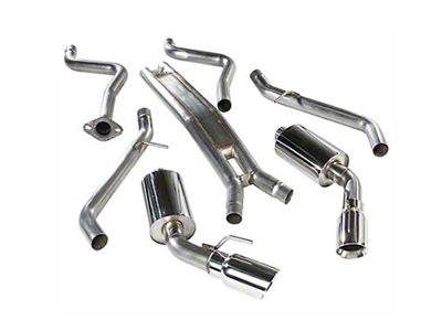 MRT Version 2 Cat-Back Exhaust with Polished Tips (16-24 V6 Camaro w/o Ground Effects Package)