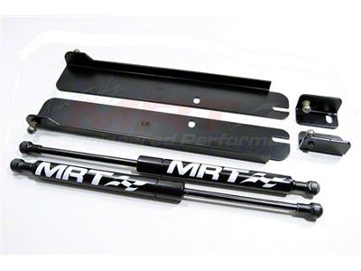 MRT Hood Struts; Black (94-04 Mustang)