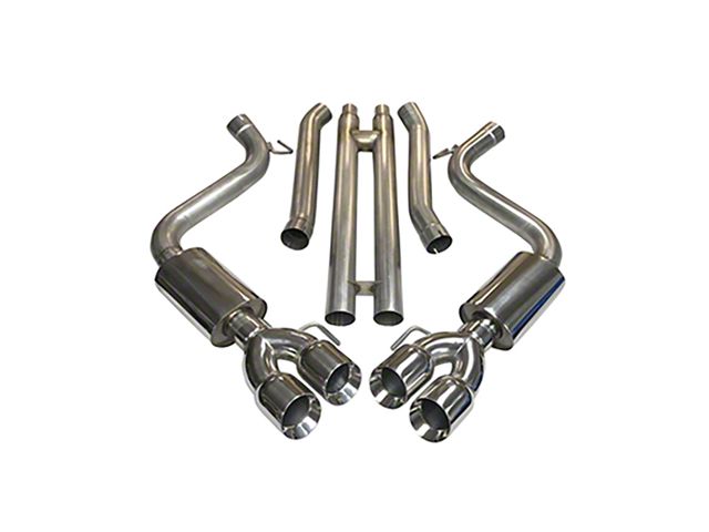 MRT Sport Touring Cat-Back Exhaust with H Pipe and Polished Tips (18-23 Mustang GT w/o Active Exhaust)
