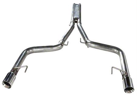MRT KR Muffler Delete DMS Cat-Back Exhaust with Polished Tips (2024 Mustang GT w/o Active Exhaust)