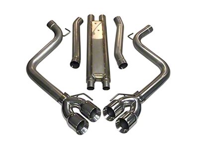 MRT KR Muffler Delete DMS Cat-Back Exhaust with Polished Tips (24-25 Mustang GT w/ Active Exhaust, Dark Horse)