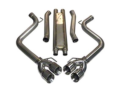 MRT KR Muffler Delete DMS Cat-Back Exhaust with Polished Tips (2024 Mustang GT w/ Active Exhaust, Dark Horse)