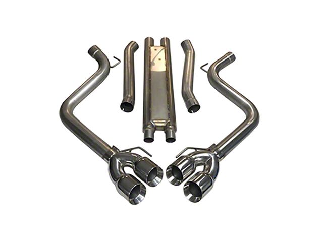 MRT KR Muffler Delete DMS Cat-Back Exhaust with Polished Tips (18-23 Mustang GT w/o Active Exhaust)