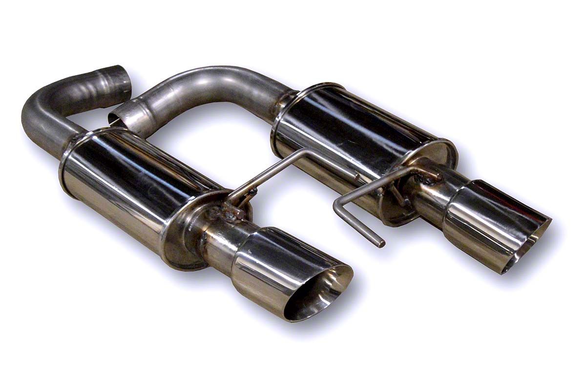 MRT Sport Touring Axle-Back Exhaust with Polished Tips (2024 Mustang GT w/o Active Exhaust)