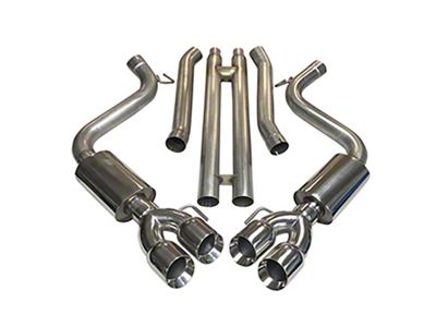 MRT Sport Touring Cat-Back Exhaust with H Pipe and Polished Tips (24-25 Mustang GT w/ Active Exhaust, Dark Horse)
