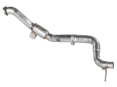 MRT Street Race Downpipe; 200 Cell (15-24 Mustang EcoBoost)