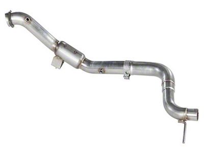 MRT Street Race Downpipe; 200 Cell (15-25 Mustang EcoBoost)