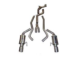 MRT Street Race Turbo-Back Exhaust with Polished Tips; 200 Cell (15-23 Mustang EcoBoost Fastback w/o Active Exhaust)