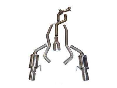 MRT Street Race Turbo-Back Exhaust with Polished Tips; 400 Cell (15-25 Mustang EcoBoost Fastback w/o Active Exhaust)