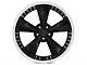 Bullitt Motorsport Gloss Black Wheel; Rear Only; 20x10 (05-09 Mustang GT, V6)