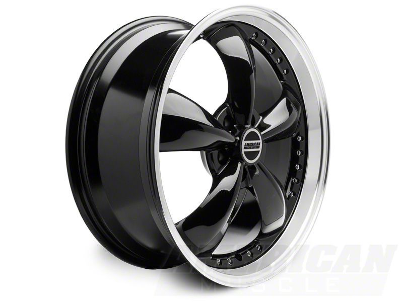 Mustang Bullitt Motorsport Gloss Black Wheel; 20x8.5; 36mm
