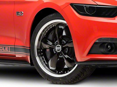 Bullitt Motorsport Gloss Black Wheel; 20x8.5; 36mm Offset (15-23 Mustang EcoBoost w/o Performance Pack, V6)
