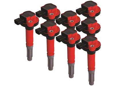 MSD Blaster Coil Packs; Red (11-16 Mustang GT)