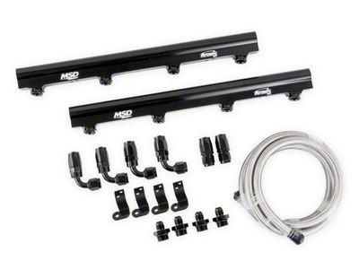 MSD Atomic EFI Billet Fuel Rail Kit for L1/2/6 Atomic Airforce Manifolds (98-02 5.7L Camaro)