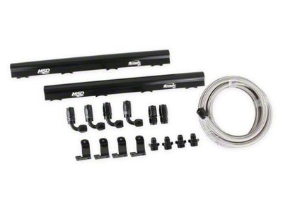 MSD Atomic EFI Billet Fuel Rail Kit for LT1 Atomic Airforce Manifolds (10-19 Camaro SS)