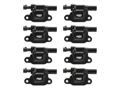 MSD Ignition Coils; Black (10-15 V8 Camaro)