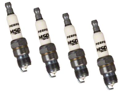 MSD Iridium Tip Spark Plugs; Set of Four (93-95 3.4L Camaro)