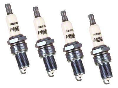 MSD Iridium Tip Spark Plugs; Set of Four (95-99 3.8L Camaro)