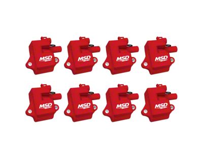 MSD Pro Power Coil Packs; Red (98-02 5.7L Camaro)