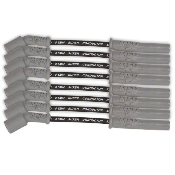 MSD Camaro Super Conductor 8.5mm Spark Plug Wires; Black 33823 (1624