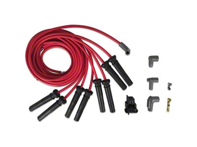 MSD Super Conductor 8.5mm Spark Plug Wires for Pro Stock Heads; Red