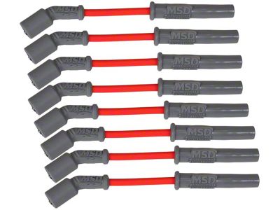 MSD Super Conductor 8.5mm Spark Plug Wires; Red (98-02 5.7L Camaro)