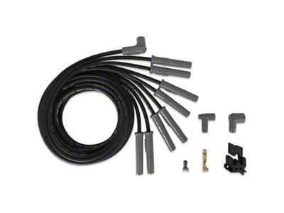 MSD Super Conductor Multi-Angle HEI Spark Plug Wires; Black (75-92 V8 Camaro)