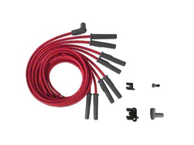 MSD Super Conductor Multi-Angle HEI Spark Plug Wires; Red (75-92 V8 Camaro)