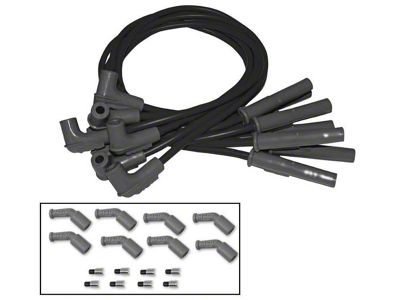 MSD Universal Super Conductor 8.5mm Spark Plug Wires; Black (98-02 5.7L Camaro)
