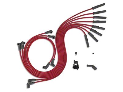 MSD Universal Super Conductor 8.5mm Spark Plug Wires; Red (98-02 5.7L Camaro)