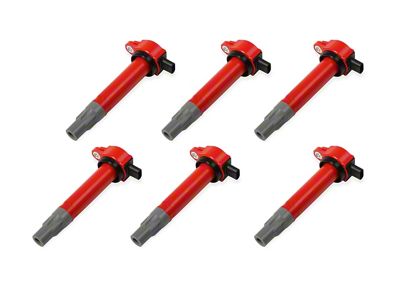 MSD Blaster Series Ignition Coils; Red (06-10 V6 Charger)