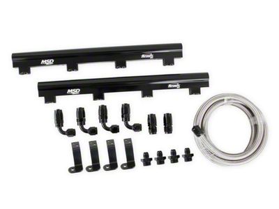 MSD Atomic EFI Billet Fuel Rail Kit for LS7 Atomic Airforce Manifolds (06-13 Corvette C6 Z06)