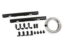MSD Atomic EFI Billet Fuel Rail Kit for LT1 Atomic Airforce Manifolds (14-19 Corvette C7, Excluding Z06 & ZR1)