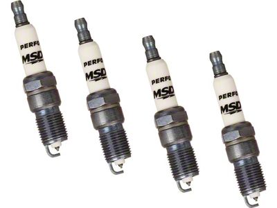 MSD Iridium Tip Spark Plugs; Set of Four (97-04 Corvette C5; 05-07 6.0L Corvette C6)