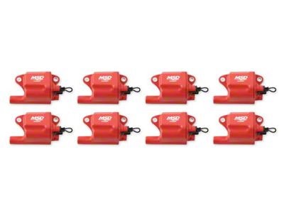 MSD Pro Power Coil Packs; Red (05-07 6.0L Corvette C6; 06-13 Corvette C6 Z06)