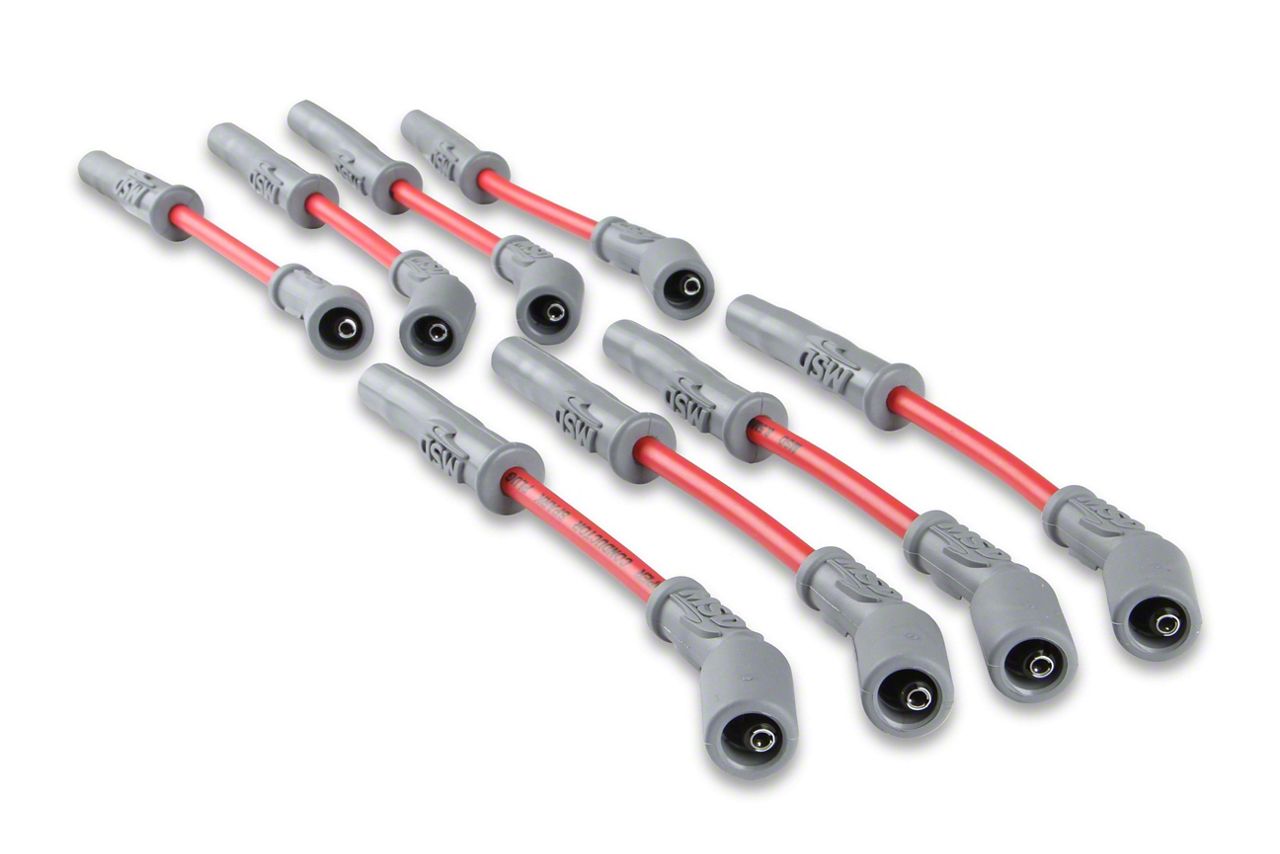 MSD Corvette Super Conductor 8.5mm Spark Plug Wires; Red 33829 (1419