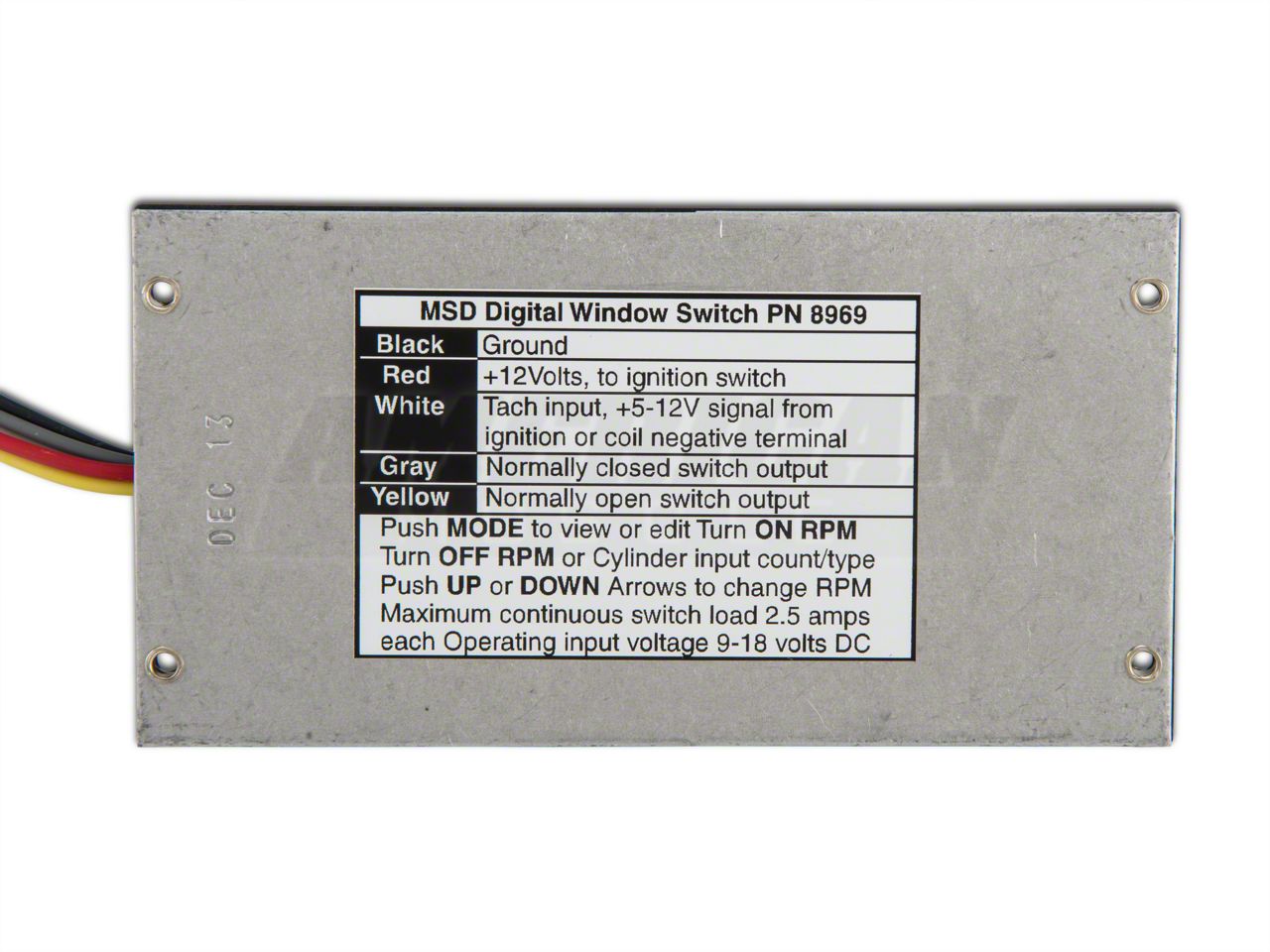 MSD Mustang Digital Window Switch 8969 (96-14 Mustang
