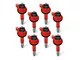 MSD Blaster Series Ignition Coils; Red (15-22 Mustang GT350, GT500)