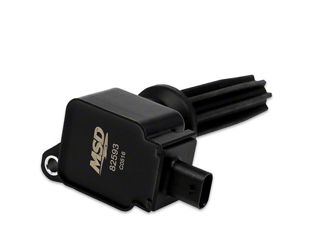 MSD Ignition Coil; Black (15-17 Mustang EcoBoost)