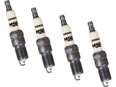 MSD Iridium Tip Spark Plugs; Set of Four (03-04 4.6L Mustang; 07-12 Mustang GT500)